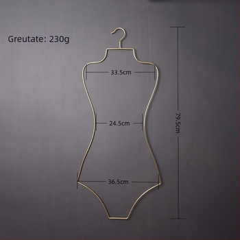 Cuier auriu pentru bikini și costume de baie, pentru afișaj