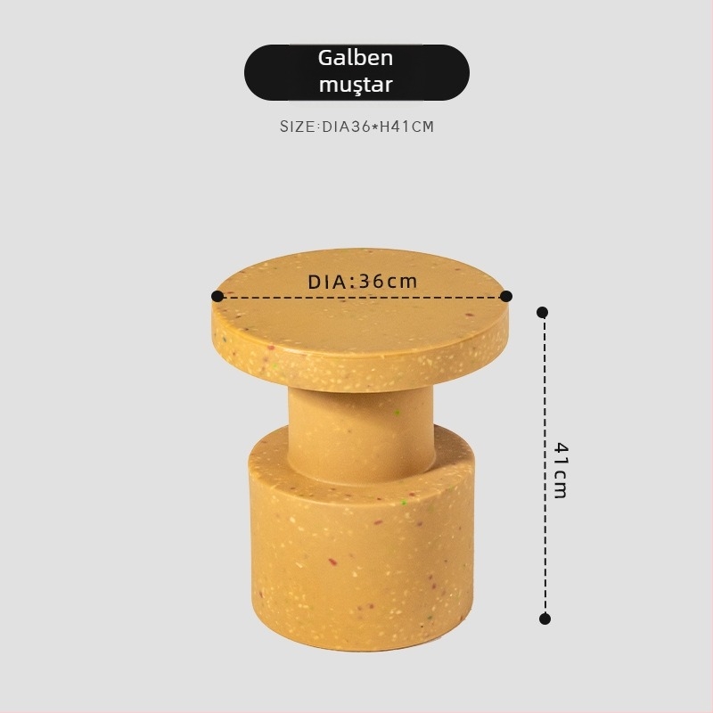  Masă laterală în stil nordic, rotundă pentru spații mici, măsuță de cafea rotundă, design modern minimalist