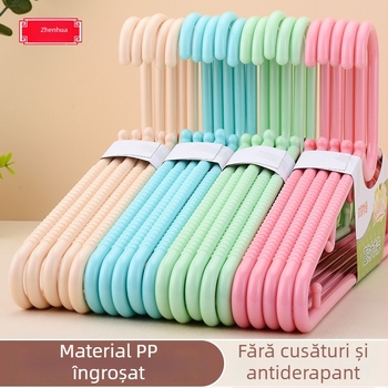 Umeraș din plastic solid, îngroșat, dimensiune mare, pentru garderobă