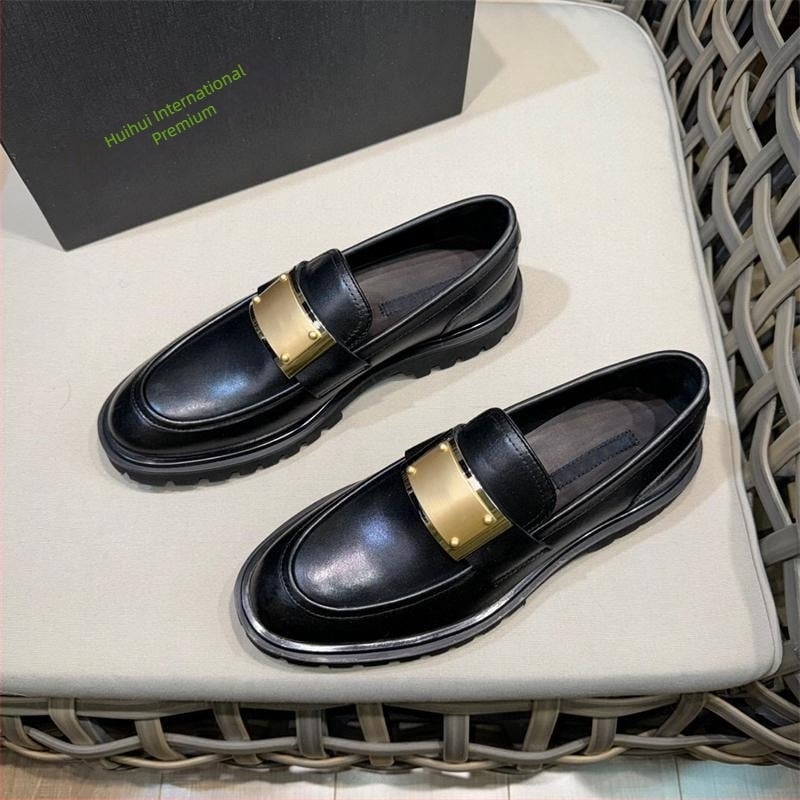 Mocasini bărbați din piele de vițel, simpli și eleganți, ușori și comozi, design retro cu șiret, pantofi din piele pentru business casual