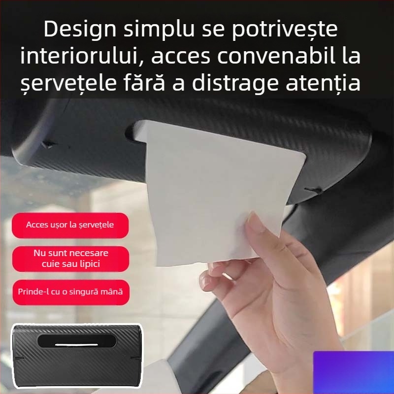 Cutie de șervete auto cu protecție solară, creativă și multifuncțională pentru mașină și casă