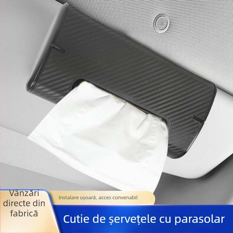 Cutie de șervete auto cu protecție solară, creativă și multifuncțională pentru mașină și casă