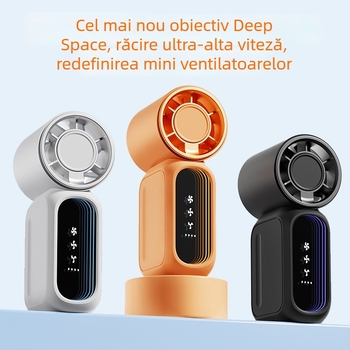 Bowijie mini ventilator de buzunar – USB reîncărcabil, fără palete, 3 viteze, baterie încorporată 2000–4000mAh, portabil