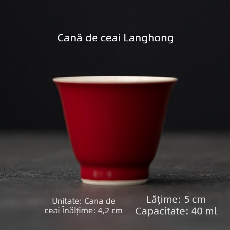 Mi Yan Ceașă de ceai ceramic Gongfu, stil retro, set cu o singură ceașă