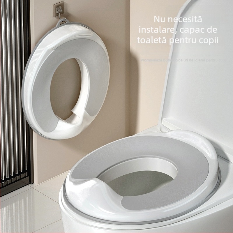 Inel pentru scaunul de toaletă al copiilor, pentru băieți și fete, potrivit pentru toalete standard, design simplu