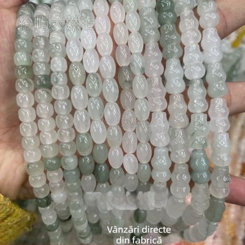 Mărgele din jad Ice Jade, Jad Tianșan pentru bijuterii DIY, mărgele spacer 8 mm, rotunde, semifabricate