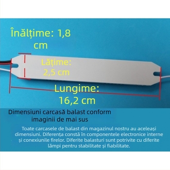 Lampa UV pentru sterilizare cu balast electronic, universal T8 19-40W