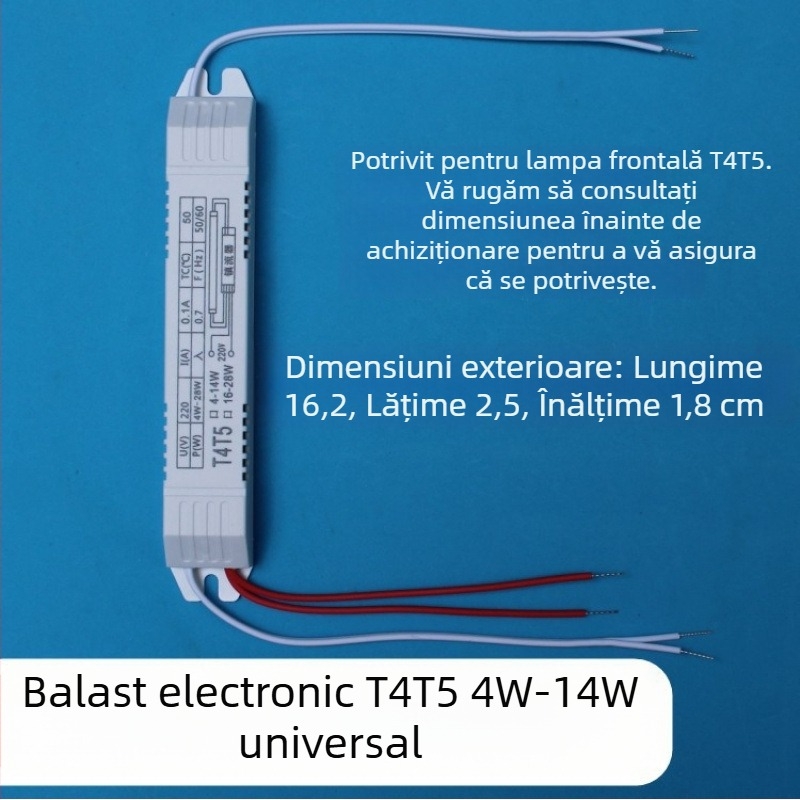 Lampa UV pentru sterilizare cu balast electronic, universal T8 19-40W