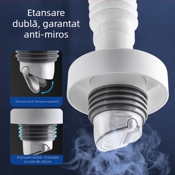Submarine kit etanșare scurgere chiuvetă – inel anti-odor și capac de închidere a canalului
