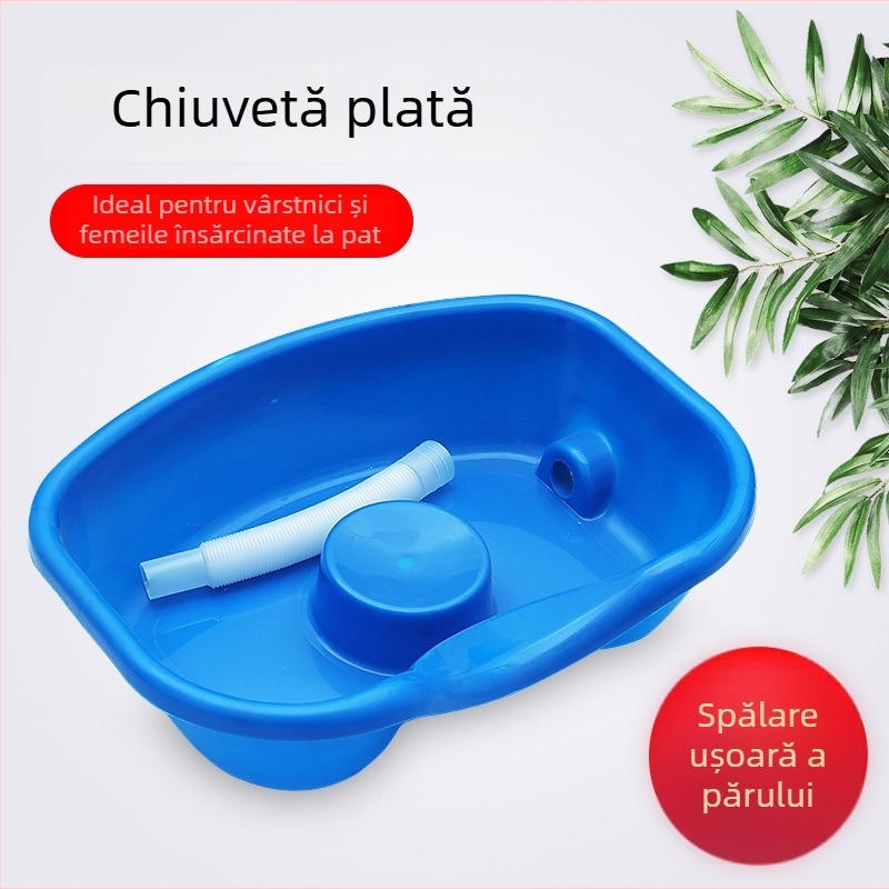 Vas plat pentru spălatul părului, uz casnic, pentru femei însărcinate, după naștere, pacienți imobilizați, persoane în vârstă și copii