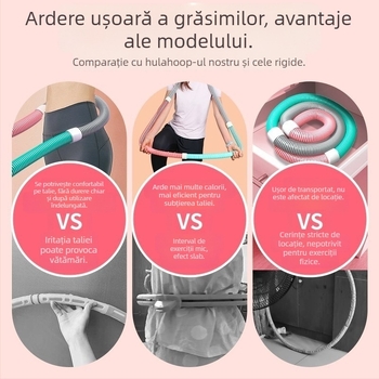 Inel de hula hoop moale cu greutate pentru tonifierea abdomenului și subțierea întregului corp