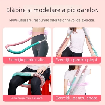 Inel de hula hoop moale cu greutate pentru tonifierea abdomenului și subțierea întregului corp