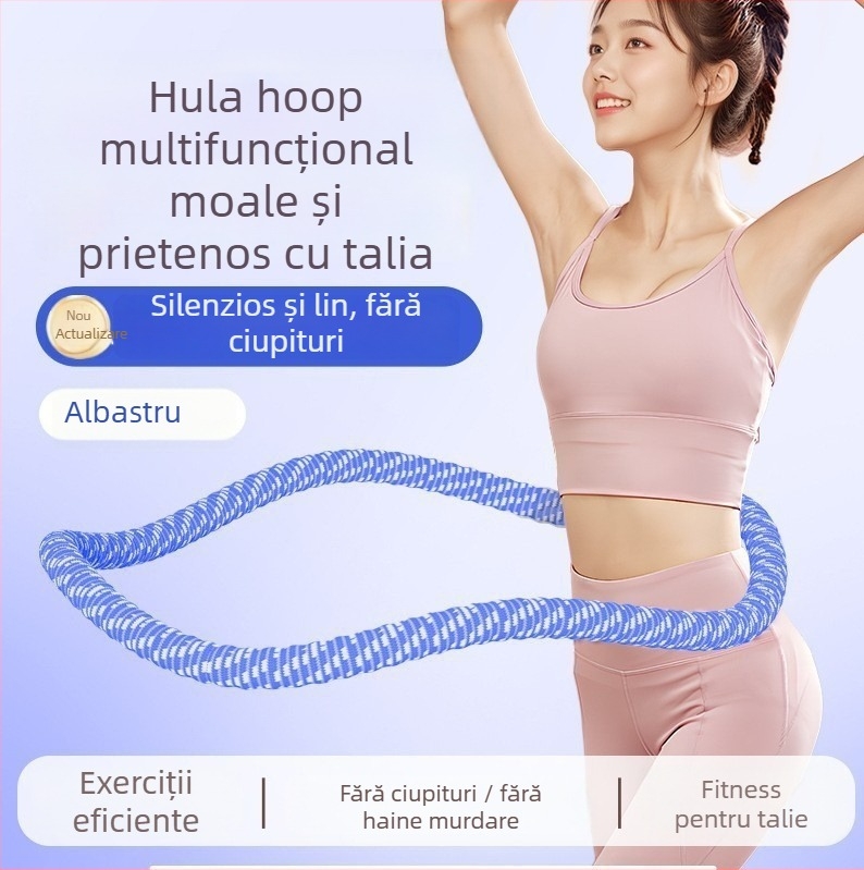 Inel de hula hoop moale cu greutate pentru tonifierea abdomenului și subțierea întregului corp