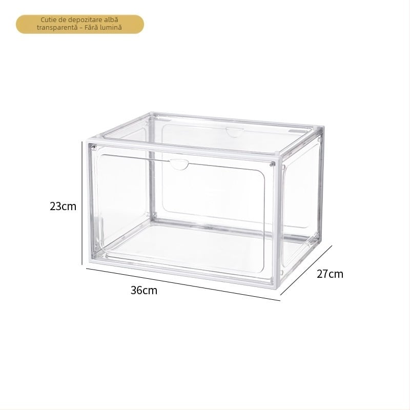 Dulap transparent de afișare pentru jucării și blocuri de construcție, raft de depozitare cu aspect acrilic pentru modele