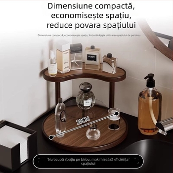 Raft de depozitare pentru baie, organizator cosmetic cu mai multe niveluri pentru ruj, parfum și îngrijire a pielii