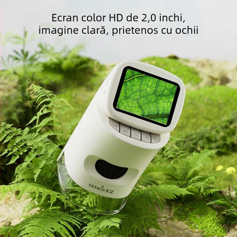 Microscop portabil cu ecran pentru experimente științifice de astronomie pentru copii, model 3011