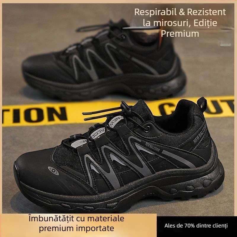 Pantofi sport de vară pentru bărbați, din plasă respirabilă, pentru alergare, talpă groasă, pentru drumeții în aer liber