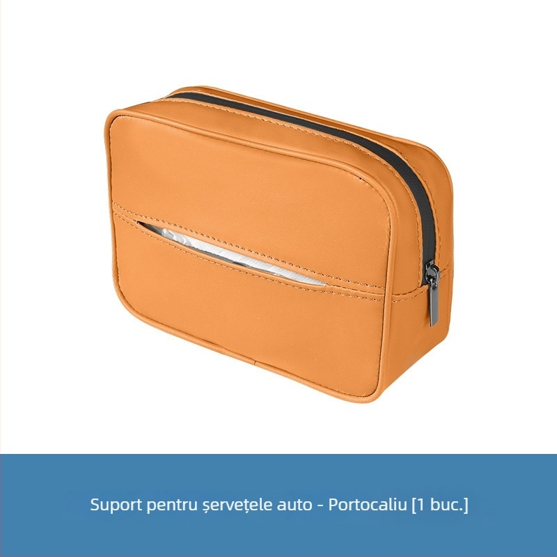 Suport pentru șervețele auto Li Auto I8I6, decor cu velur suede, cutie multifuncțională de șervețele