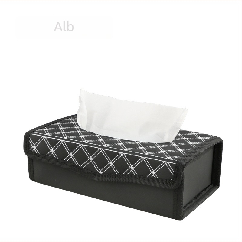 Cutie din piele pentru șervețele auto, suport pliabil pentru șervețele, culoare vin roșu, dimensiuni 34×26.5 cm