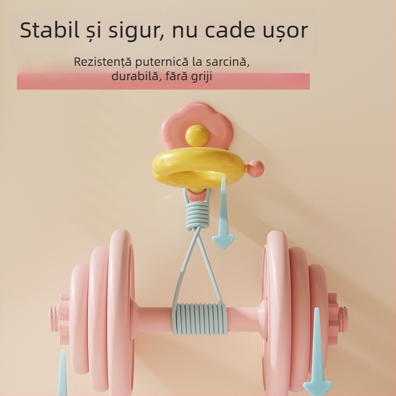 Dopamine suport pentru uscător de păr cu raft pentru flori, montaj pe perete pentru baie
