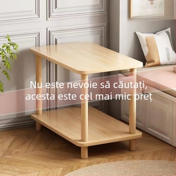 Măsuță de noapte în stil Nordic, cu blat din sticlă și spațiu de depozitare