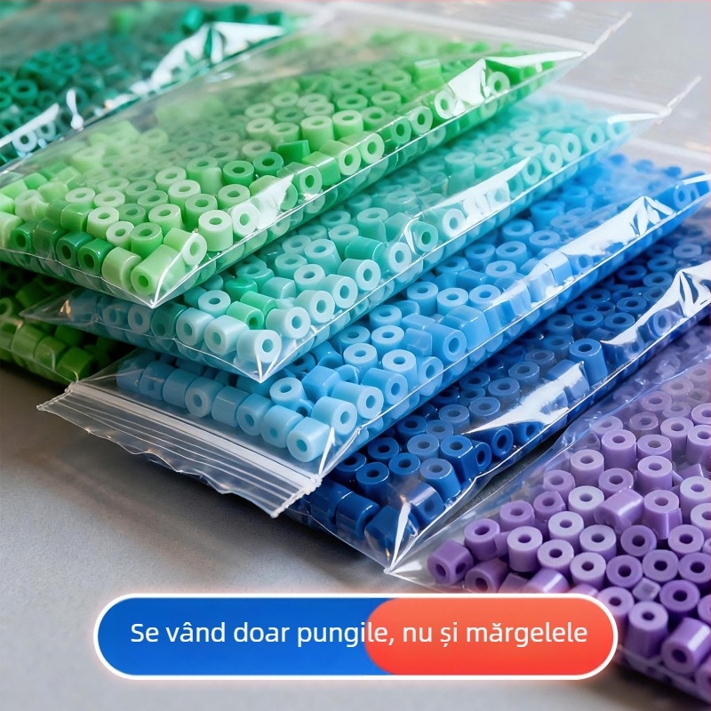 Pungi de depozitare codificate pe culori, impermeabile și rezistente la praf pentru materiale de hobby, pungi transparente pentru mărgele, pungi groase cu sigilare automată