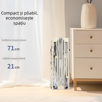 Ogradă de joacă pliabilă pentru bebeluși cu covoraș de cățărare pentru living