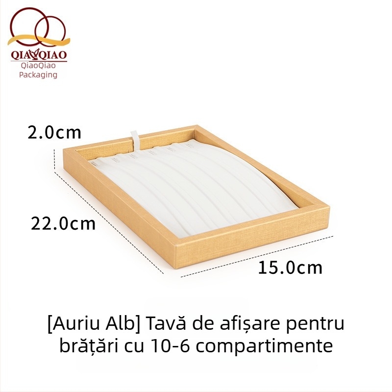 Tava de afișare a perlelor cu finisaj velur, suport pentru coliere și bijuterii, expoziție înălțată pentru fotografie