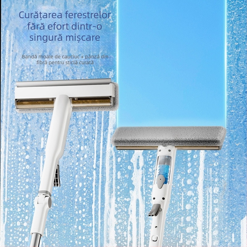 Unealtă dublă pentru curățarea ferestrelor cu colectare de apă, model nou 2026 pentru uz casnic, destinat curățării clădirilor înalte
