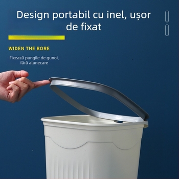 Coș de gunoi deschis, stil Nordic, capacitate mare, din plastic, pentru baie, toaletă, living și bucătărie