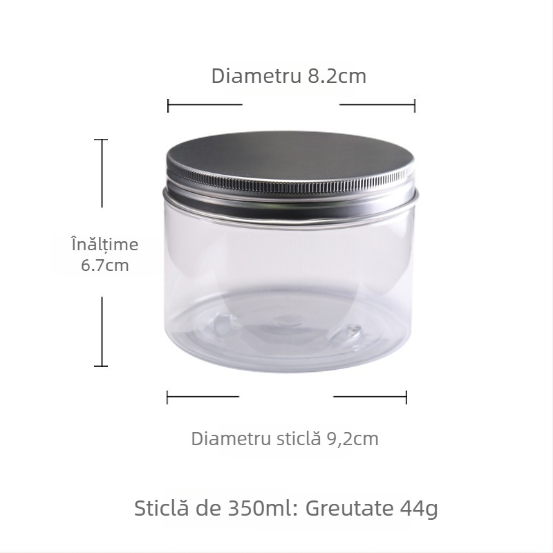 Set cu flacoane pentru pulbere de tămâie și borcane PET transparente cu capac din aluminiu; borcane pentru ceai, cutie de perle și unelte pentru ceremonialul de tămâiere