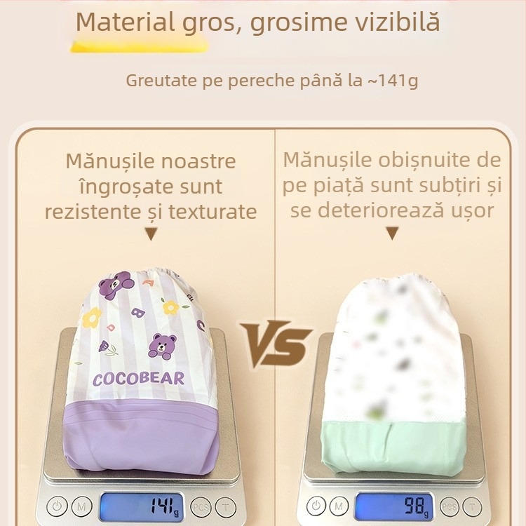 Mănuși impermeabile de bucătărie, lungi, pentru spălarea hainelor și a vaselor, cu căptușeală din fleece pentru toamnă–iarna, îngroșate.