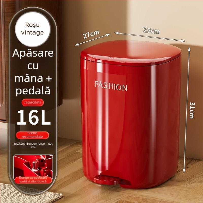 Coș de gunoi pentru casă, 12 L, model nou 2025, capacitate mare, design premium pentru bucătărie și dormitor