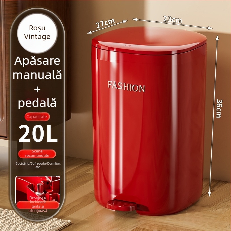 Coș de gunoi pentru casă, 12 L, model nou 2025, capacitate mare, design premium pentru bucătărie și dormitor