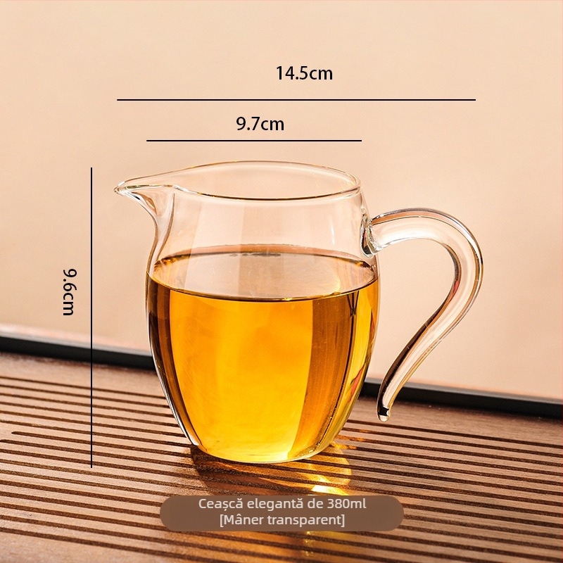 Set de ceai din sticlă cu filtru, rezistent la căldură – colecție în stil japonez, lux discret