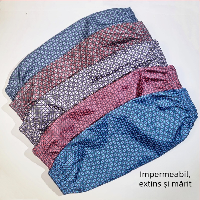 Manșete lungi din țesătură memory, în carouri, pentru protecție la muncă, unisex, toamnă–iarna