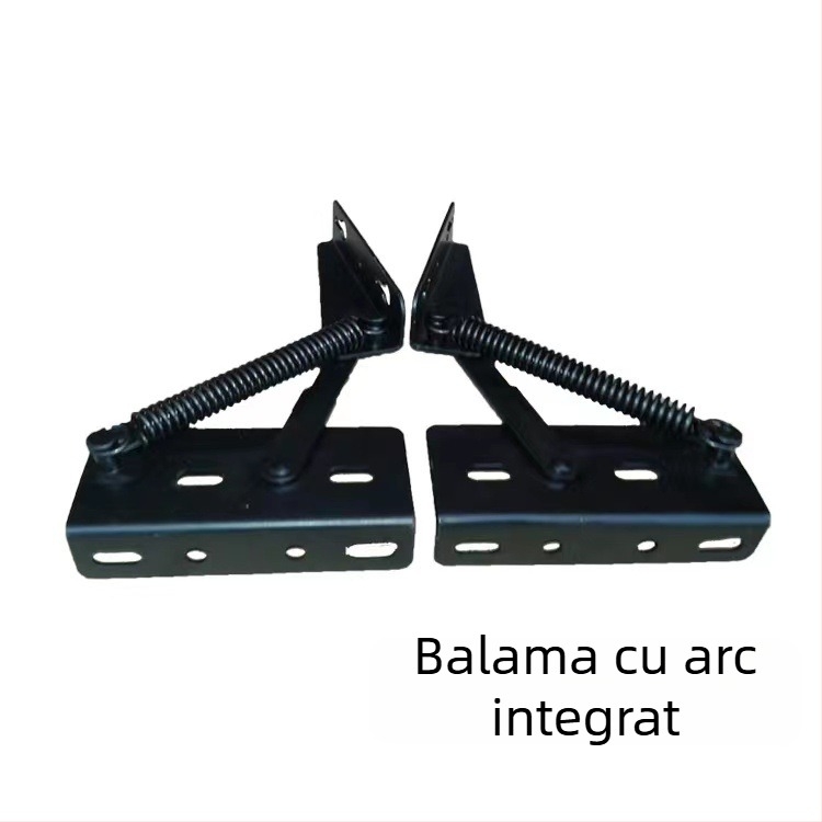 Balama ascunsă neagră – balama integrată pentru canapea, cu placă de susținere și accesorii pentru mobilier și dulapuri