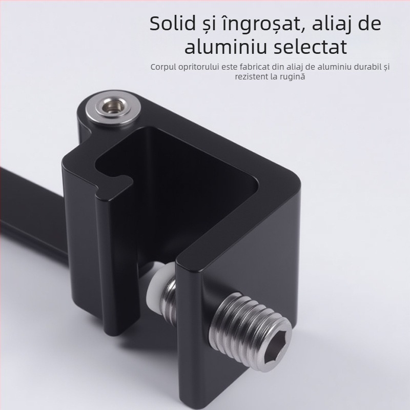 Limitator din aluminiu pentru ferestre batante, blocare de siguranță pentru copii, fără găuri, încuietoare pentru deschidere exterioară