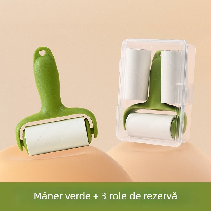 Rulou mini portabil pentru haine, eliminator de păr de animale, instrument lipicios mic