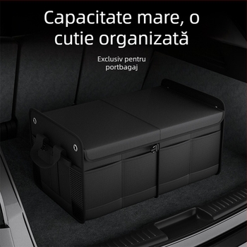 Cutie de depozitare pentru portbagaj auto, 60L, pliabilă, impermeabilă
