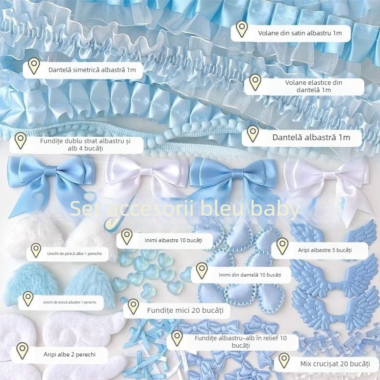 Dantelă verde cu accente de trifoi cu patru foi pentru bijuterii DIY