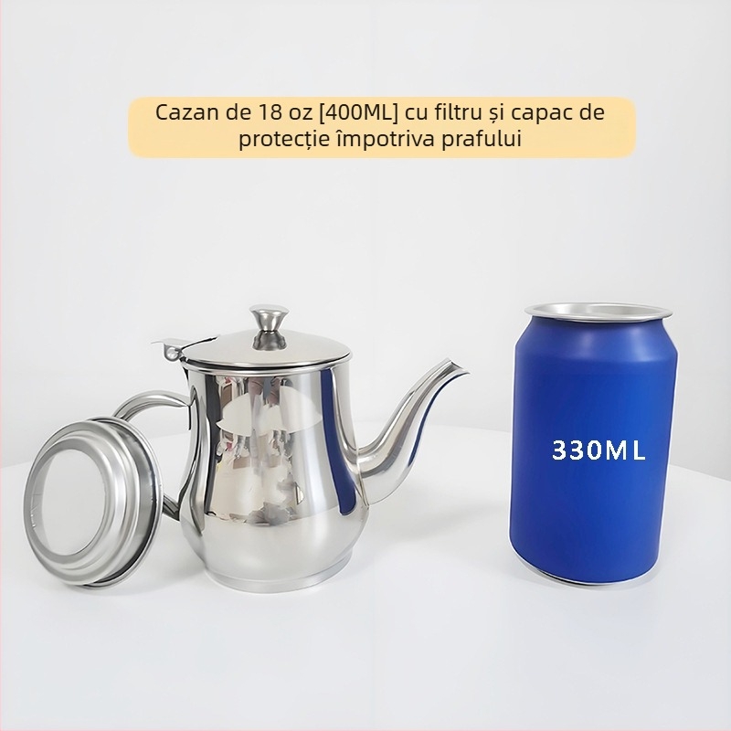 Sticlă de ulei din oțel inoxidabil pentru bucătărie, recipient pentru condimente, fără scurgeri, calitate alimentară