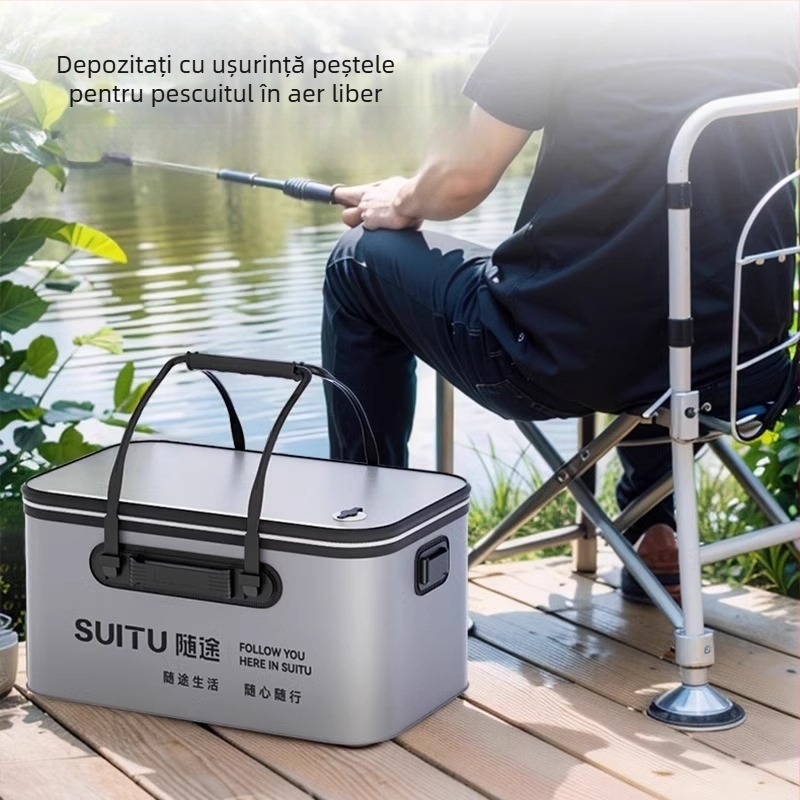 Set complet de unelte pentru spălarea mașinii, pentru uz casnic – găleată pliabilă, recipient cu spumă, mop și trusă de curățare cu cutie de depozitare