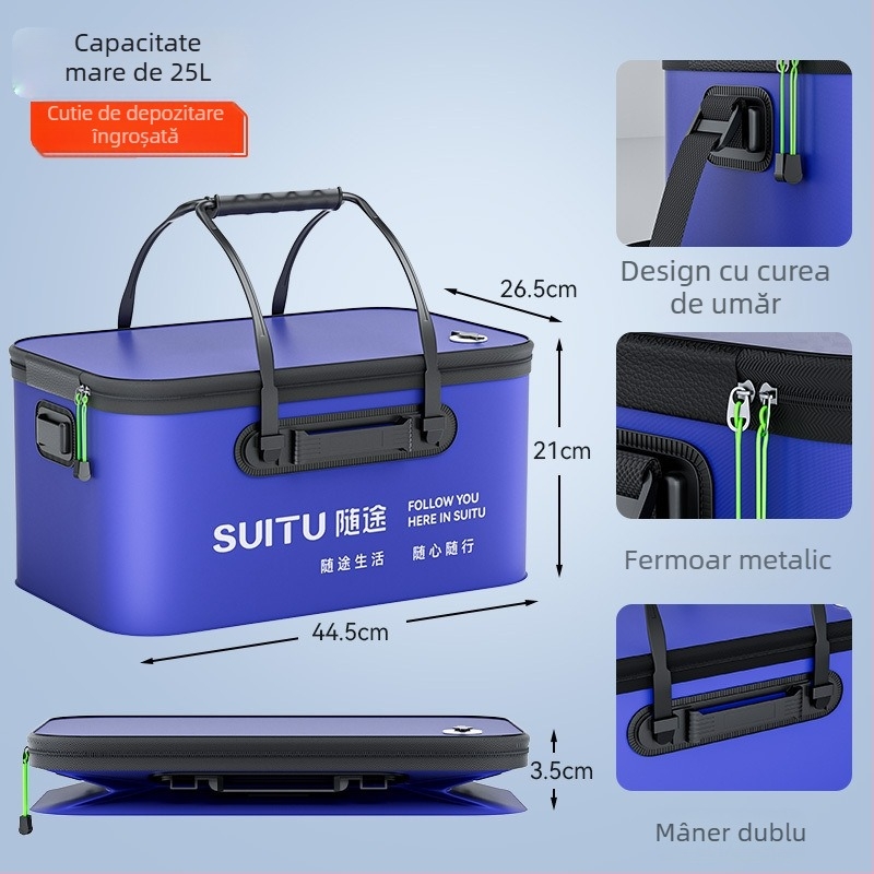 Set complet de unelte pentru spălarea mașinii, pentru uz casnic – găleată pliabilă, recipient cu spumă, mop și trusă de curățare cu cutie de depozitare