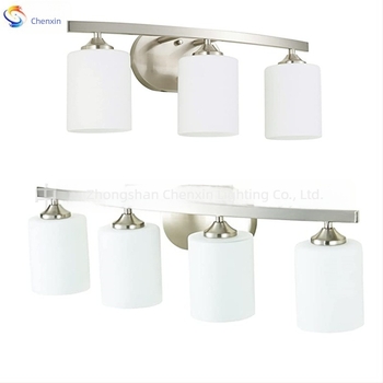 Lampa de perete stil american retro industrial cu abajur din sticlă pentru dormitor, baie și hol
