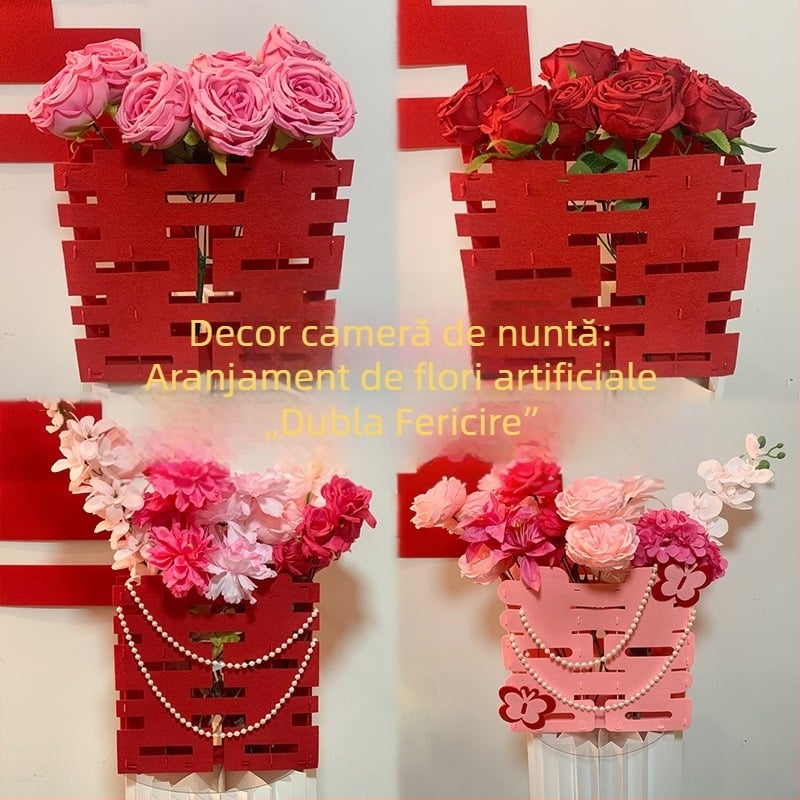Buchet de flori din mătase pentru nuntă