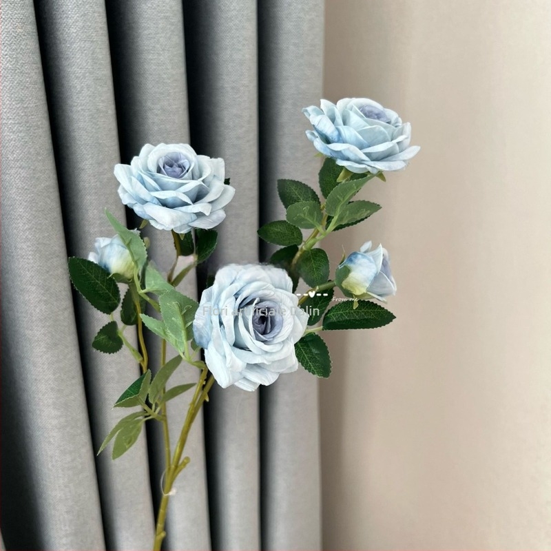 Colț decorativ floral artificial cu cinci brațe, pentru săli de nuntă, decor de casă, recuzită pentru fotografie și vitrine