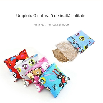 Sac de nisip pentru copii - jucărie de aruncat, făcut manual, formă plată, pentru grădiniță și școala primară, vârsta 7-14 ani
