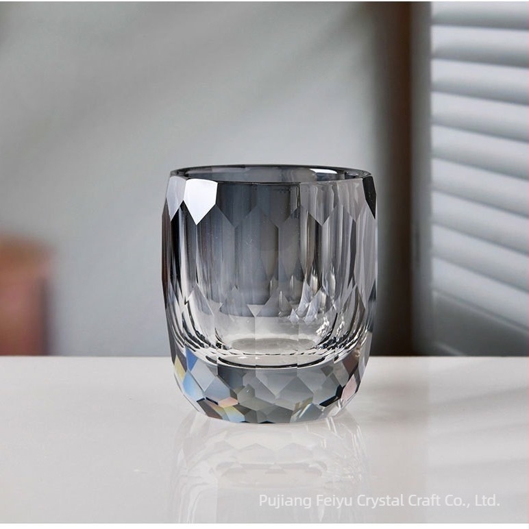 Pahar de cristal pentru whisky și ceașcă de baie, stil modern minimalist, cristal de înaltă calitate