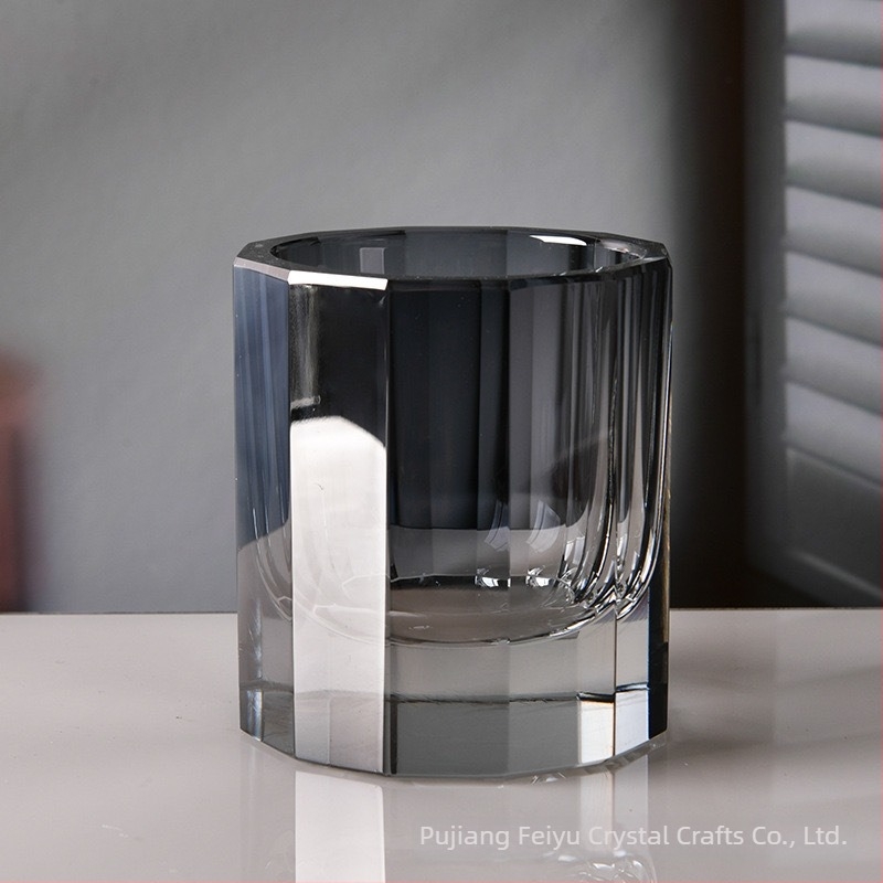 Pahar de cristal pentru whisky și ceașcă de baie, stil modern minimalist, cristal de înaltă calitate